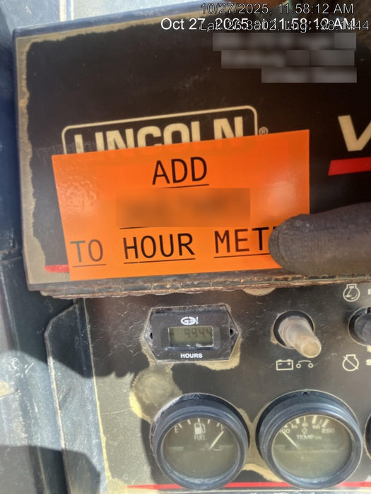 2019 Lincoln Electric Vantage 322 Lincoln Vantage 322 Welder w/Trailer, Light Kit, Cable Rack