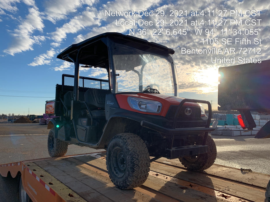 2022 Kubota RTV-X1140W-H Plastic Canopy, Windshield Acrylic Clear, LED Strobe Light, Wire Harness Kit, Back up Alarm
