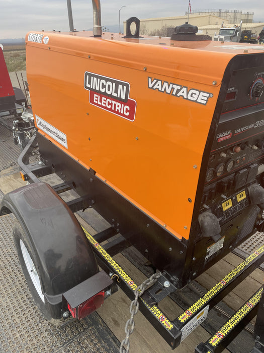 2022 Lincoln Electric Vantage 322 Trlr Mounted, Cable Rack, Light Kit, ES Decals