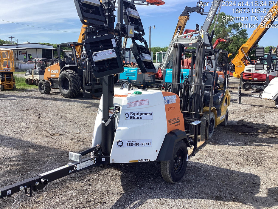 2024 Generac MLT2 Diesel, Flex Switch 120V Input, Powerzone Controller, 
(4) 320W LED Lights, 4kW Generator, 39.9 Gal Fuel Tank, 2" Ball, T3