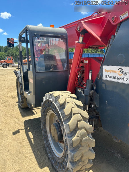 2018 Manitou MTA10055 Manitou MTA 10055 w/Cab/Heat/AC, Work Lights/Strobe, Aux Hyd, Solid Tires, Lift Hook, 66" Carriage, 60" Forks
