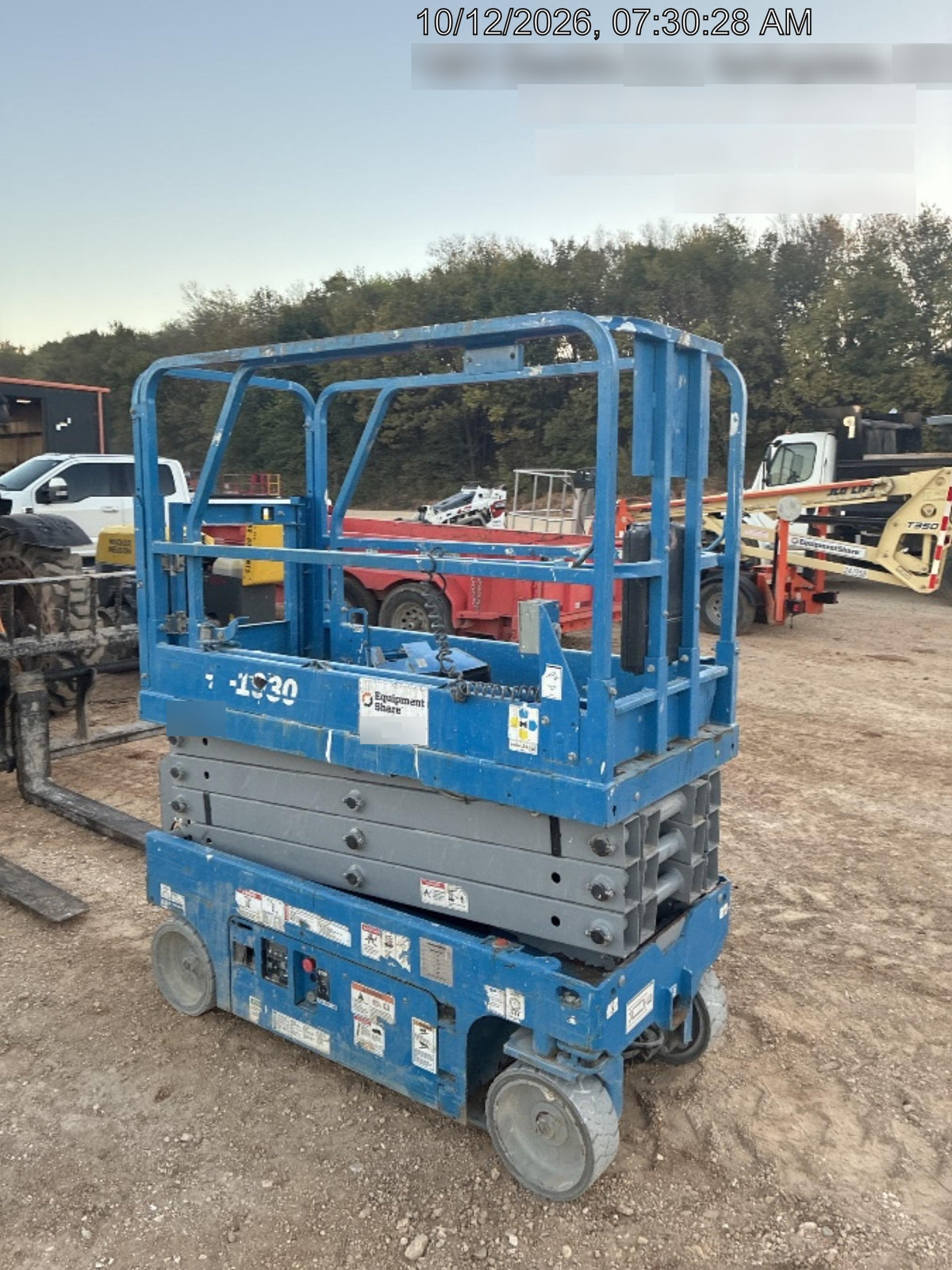 2020 Genie GS-1930 Solid Non Marking Tires, Beacon, Folding rails with half height swing gate