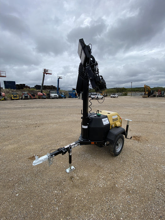 2022 Allmand NLV3GR (4) LED Light Fixture 350W, 23' Vertical Mast, 3kW Prime, Towable, ES Decals, T3