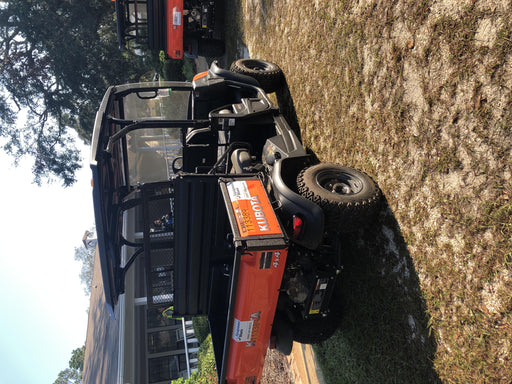 Kubota RTV-X1140W-H 4wd Utility Cart, 4 Seat, Diesel, LED Strobe, Windshield Tempered Glass, Plastic Canopy, Wire Harness Kit, Backup Alarm