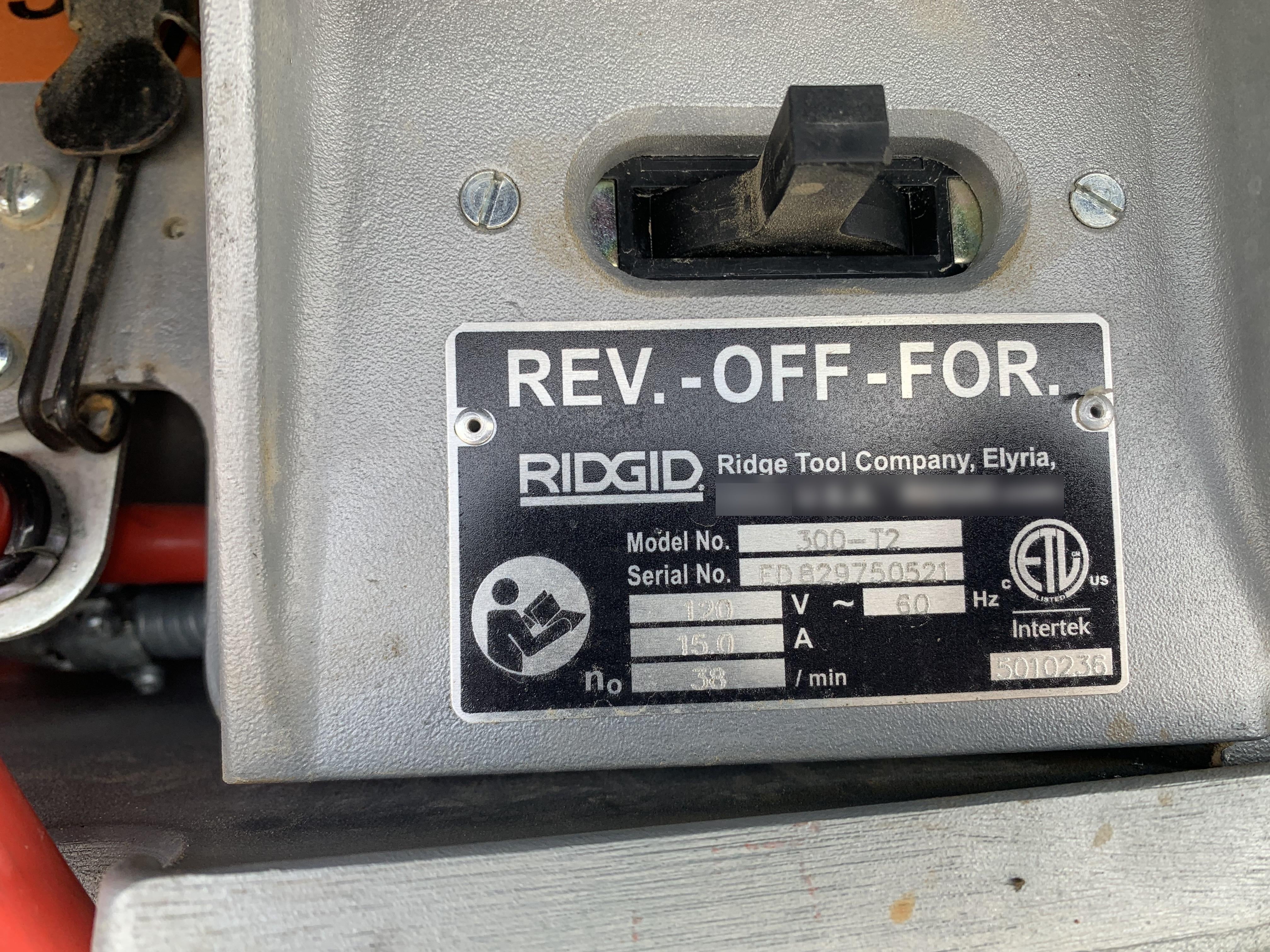 2021 RIDGID 300 PMK