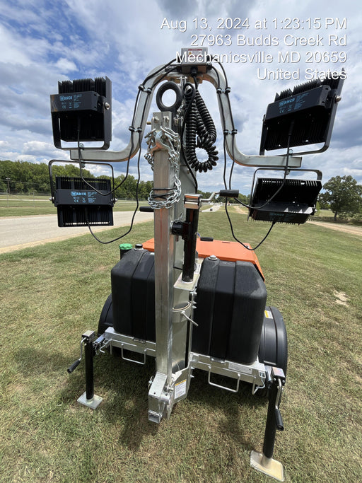 2024 Wanco WLTT-4MM4K Diesel, Deep Sea Controller, Shore Power Plug, Auto Start, (4) 350W LED Floodlights, 4kW Generator, 60 Gal Fuel Tank, 2" Ball, T3