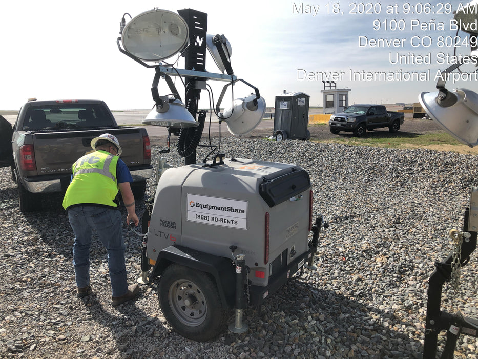 2018 Wacker Neuson LTV6L-MH Wacker Neuson LTV6L Mobile Light Tower w/Fuel Level Sensor Installed