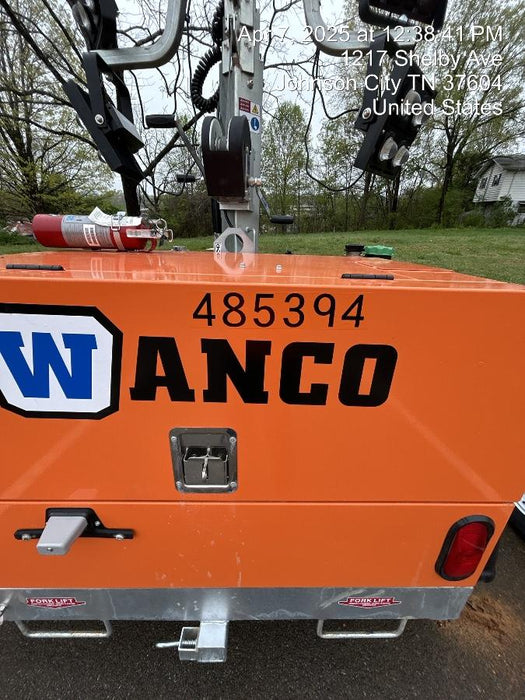 2025 Wanco WLTT-4MM4K Diesel, Mitsubishi L2E, 9.0HP @1800 rpm, Deep Sea Controller, Shore Power Plug, Auto Start, (4) 350W LED Floodlights, 4kW Generator, 60 Gal Fuel Tank, 2" Ball, T3