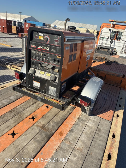 2022 Lincoln Electric LE400 Kubota V1505, Trlr, Cable Rack, Light Kit, ES Decals, T3