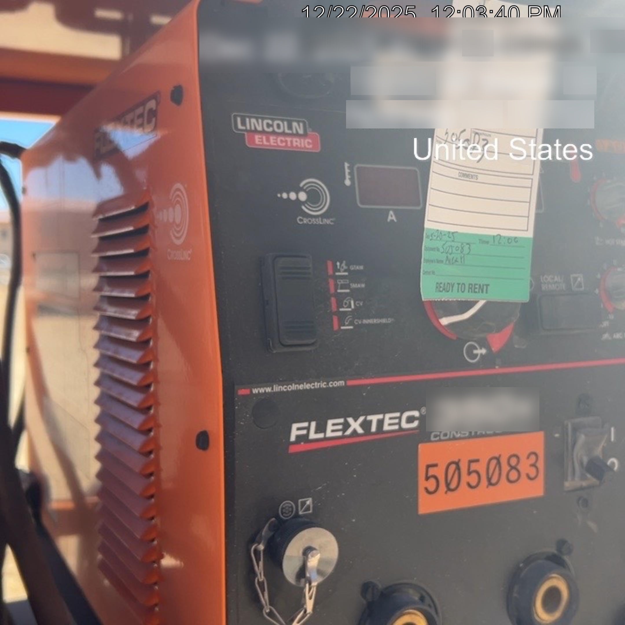 2025 LINCOLN ELECTRIC FLEXTEC 350X