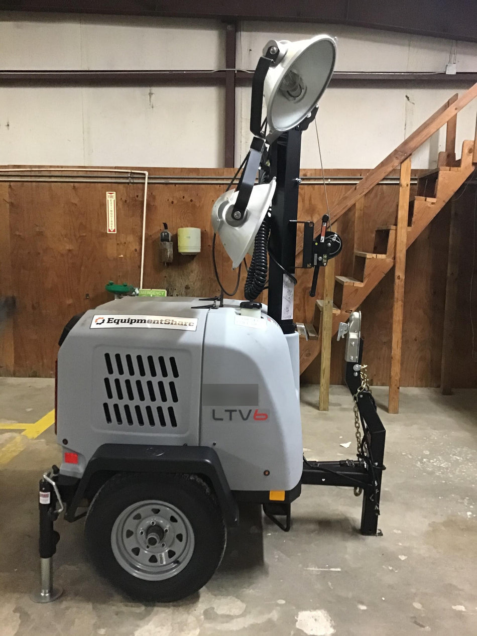 2019 Wacker Neuson LTV6L-MH Mobile Light Tower w/Fuel Level Sensor Installed