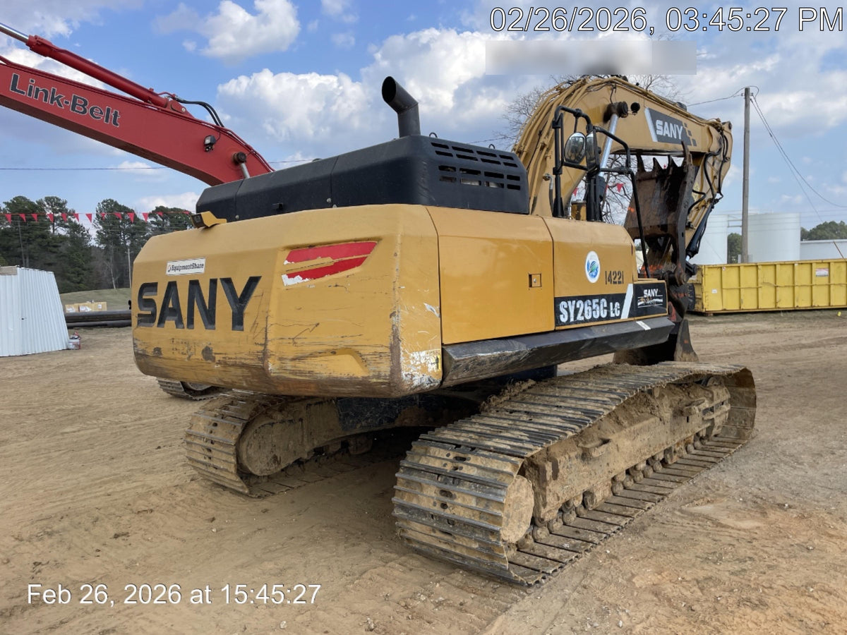 Sany SY265C SY265 Tier 4 - Cab, 48" HD Bucket, 36" HD Bucket, 24" HD Bucket, Hydraulic Thumb, Hydraulic QC