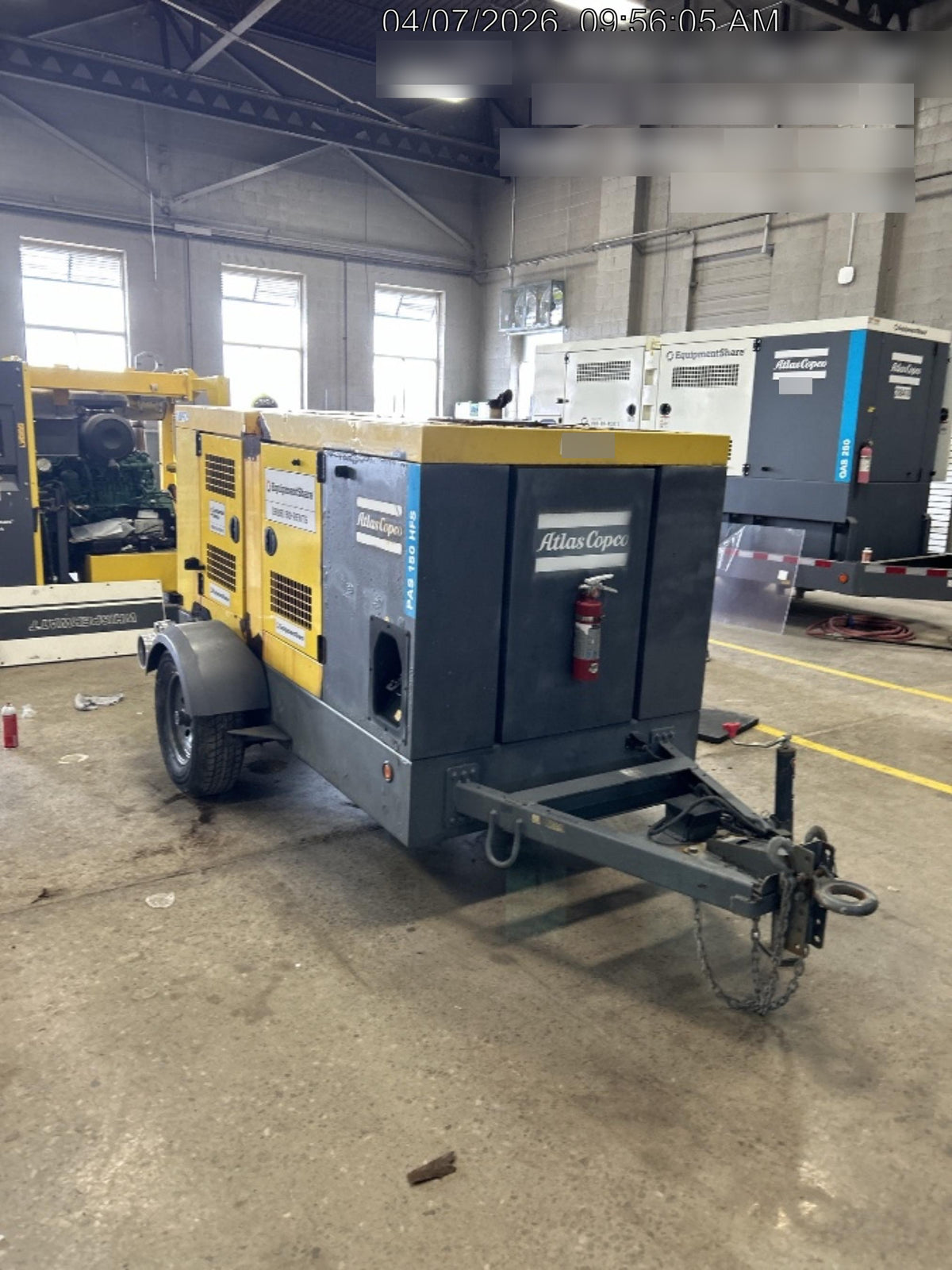 2020 ATLAS COPCO PAS 150 HF CS Enclosed
