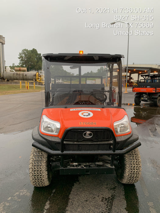 2021 Kubota RTV-X1140W-H Plastic Canopy, Windshield Acrylic Clear, LED Strobe Light, Wire Harness Kit, Back up Alarm