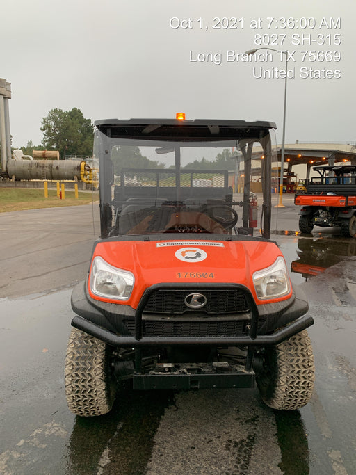 2021 Kubota RTV-X1140W-H Plastic Canopy, Windshield Acrylic Clear, LED Strobe Light, Wire Harness Kit, Back up Alarm