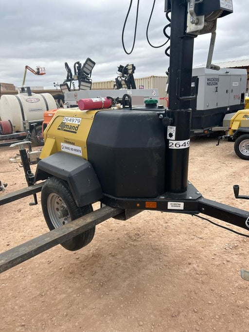 2022 Allmand NLV3GR (4) LED Light Fixture 350W, 23' Vertical Mast, 3kW Prime, Towable, ES Decals, T3