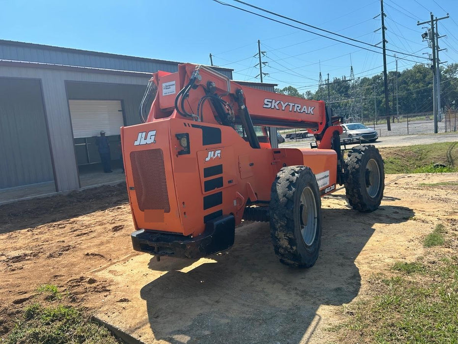 2019 Skytrak 6036 Cab/Heat/Air, Solid Tires, LED Work Lights, Beacon w/50" Carriage, 48" Pallet Forks