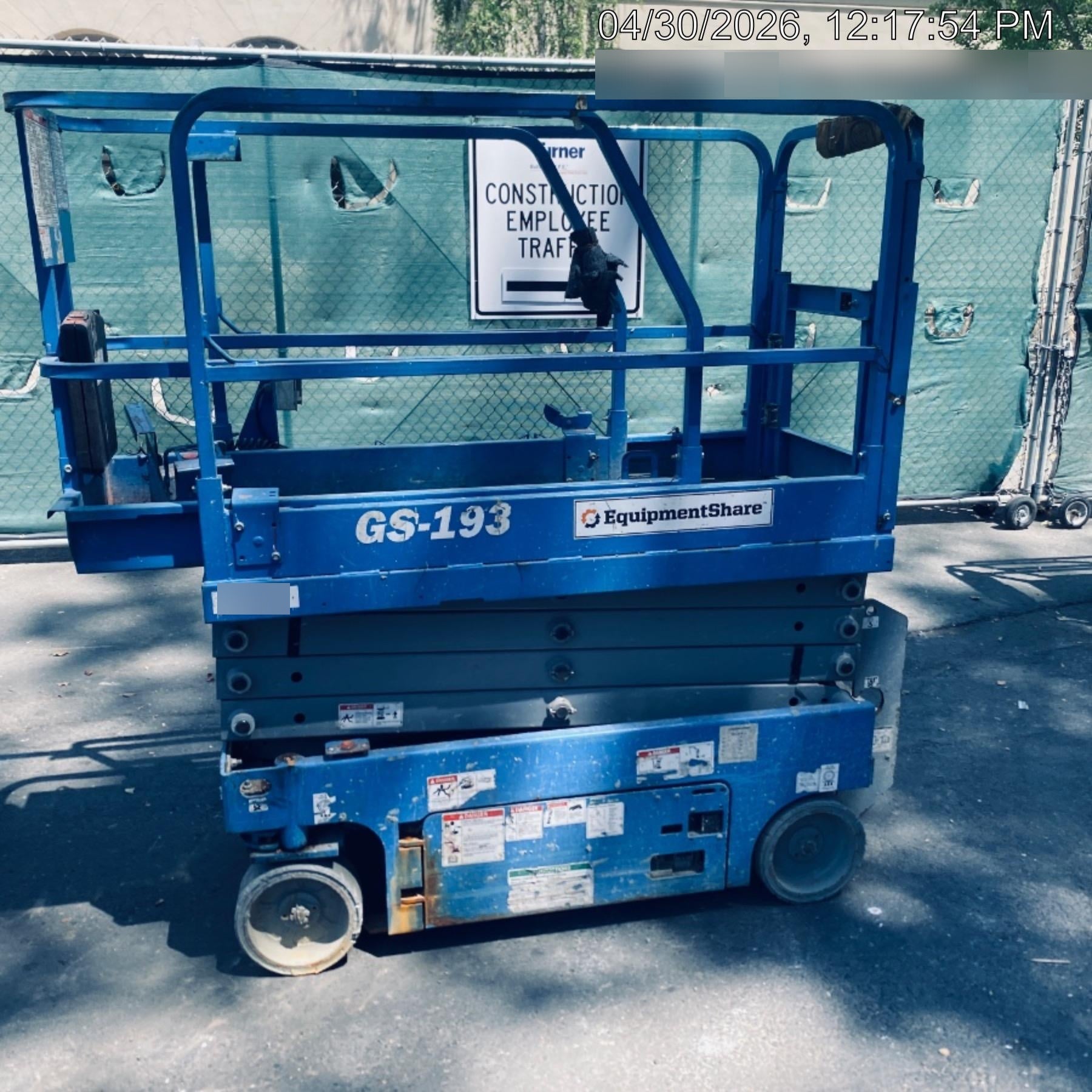 2019 Genie GS-1930 Half Height Swing Gate, 800W Inverter