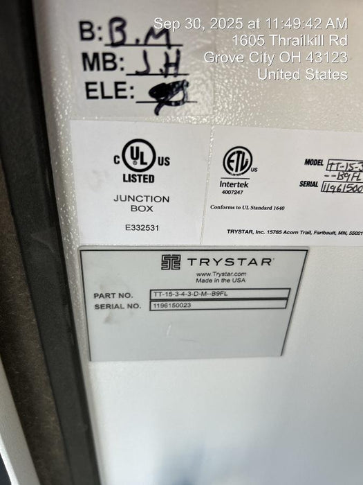2023 TRYSTAR TF-15KVA480-208SDDC-CG-D