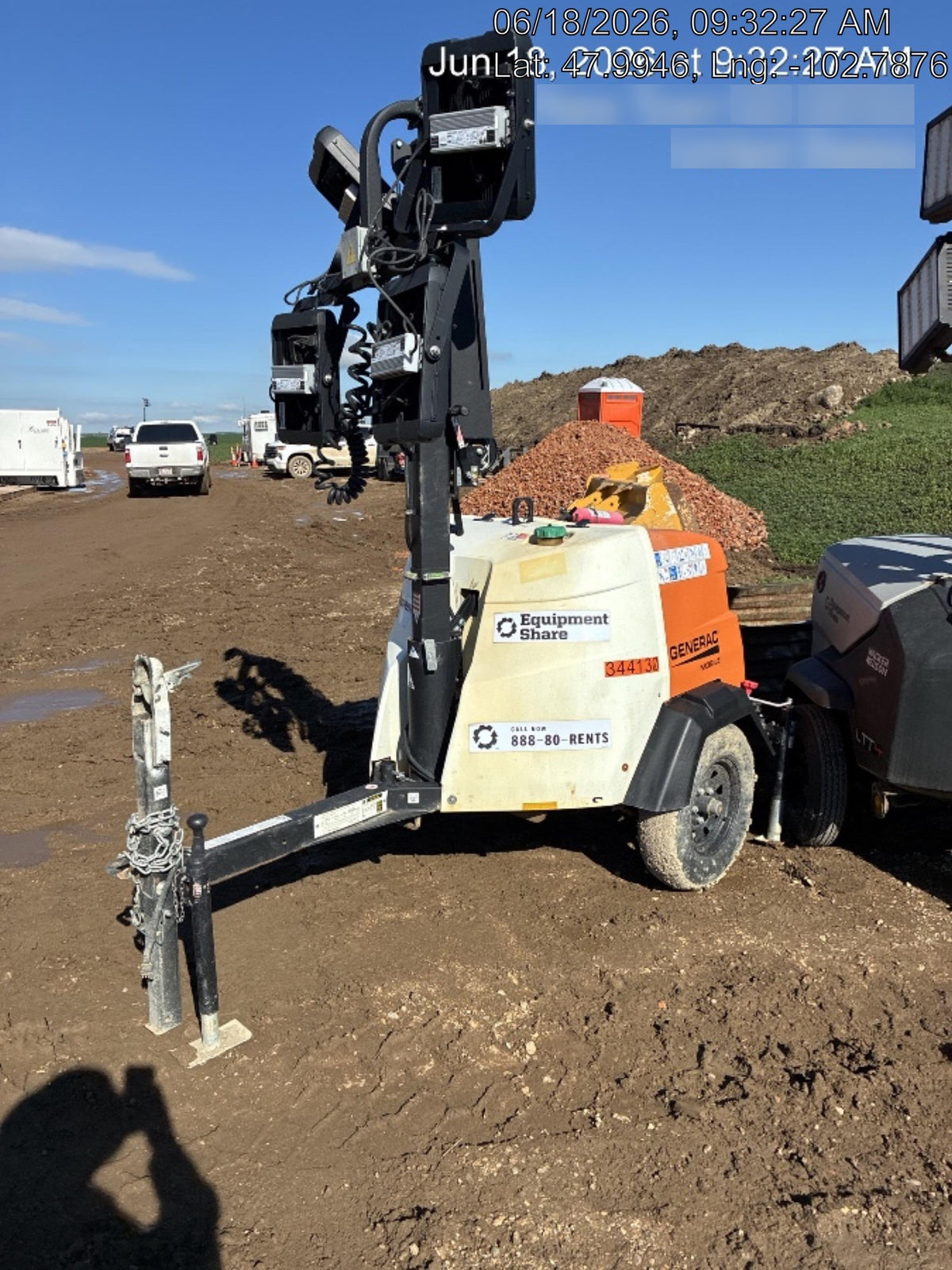 2023 Generac MLT2 Diesel, Flex Switch 120V Input, Powerzone Controller, (4) 320W LED Lights, 4kW Generator, 39.9 Gal Fuel Tank, 2" Ball, T3