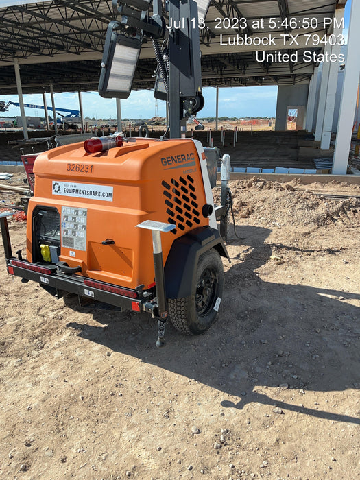 2023 Generac MLT2 Diesel, Flex Switch 120V Input, Powerzone Controller, (4) 320W LED Lights, 4kW Generator, 39.9 Gal Fuel Tank, 2" Ball, T3