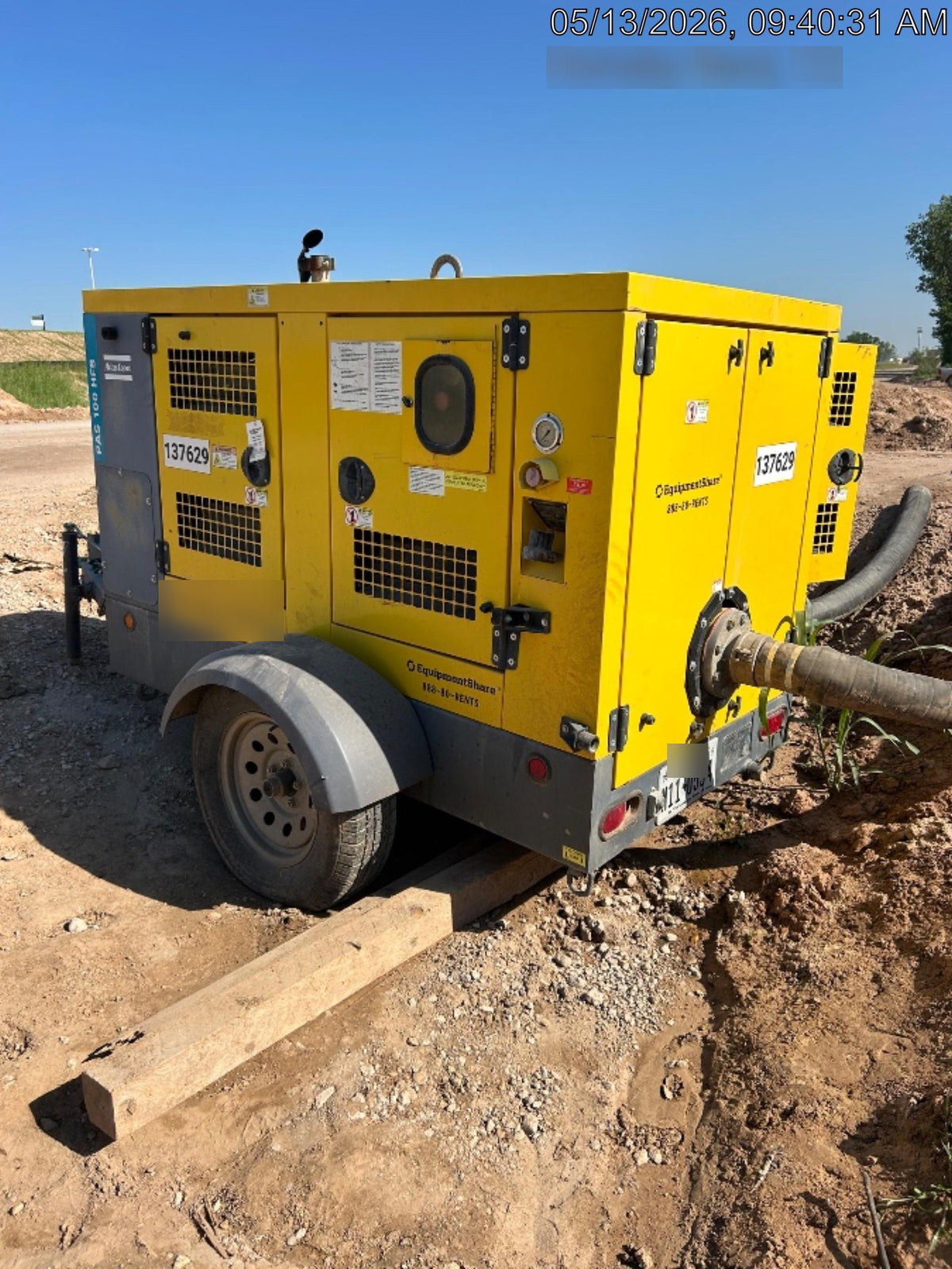 2021 ATLAS COPCO PAS 100 HF CS Enclosed