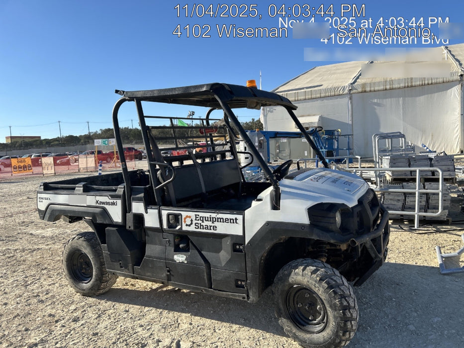 2019 Kawasaki MULE PRO-DX 3 Seater, Standard Options, Backup Alarm, Beacon, Plastic Hard Top, Poly Windshield, Horn Kit
