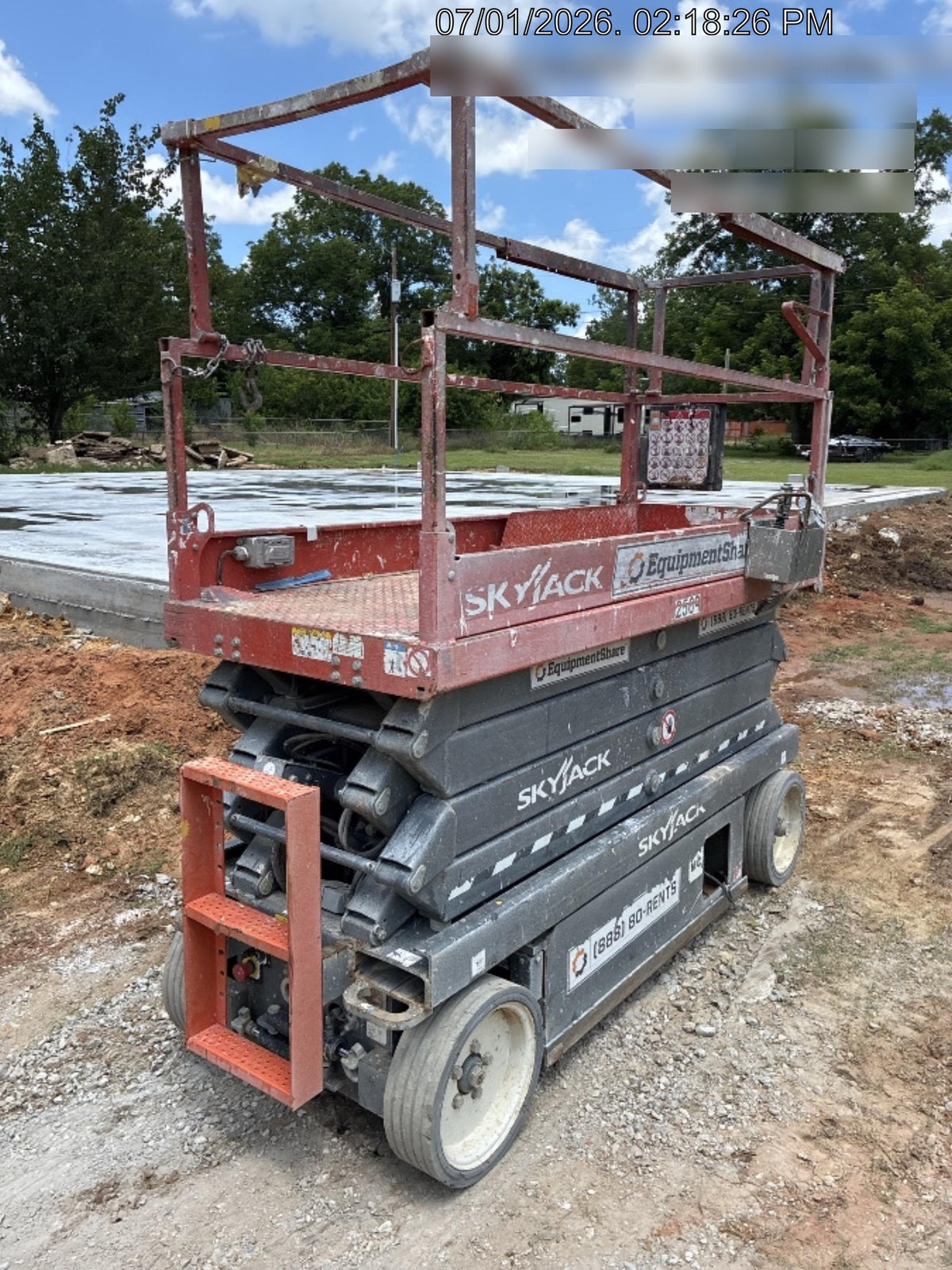 2016 Skyjack SJIII-3226 Standard Options