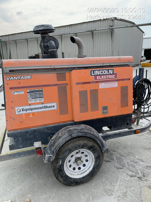 2021 Lincoln Electric Vantage 549X Ready Pak 3, ORANGE (includes trailer, cable rack, fender light kit)