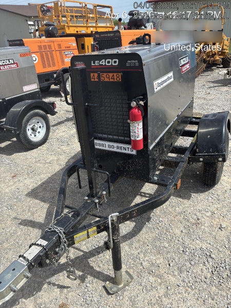 2024 Lincoln Electric LE400 Kubota V1505, Trlr, Cable Rack, Light Kit, ES Decals, T3
