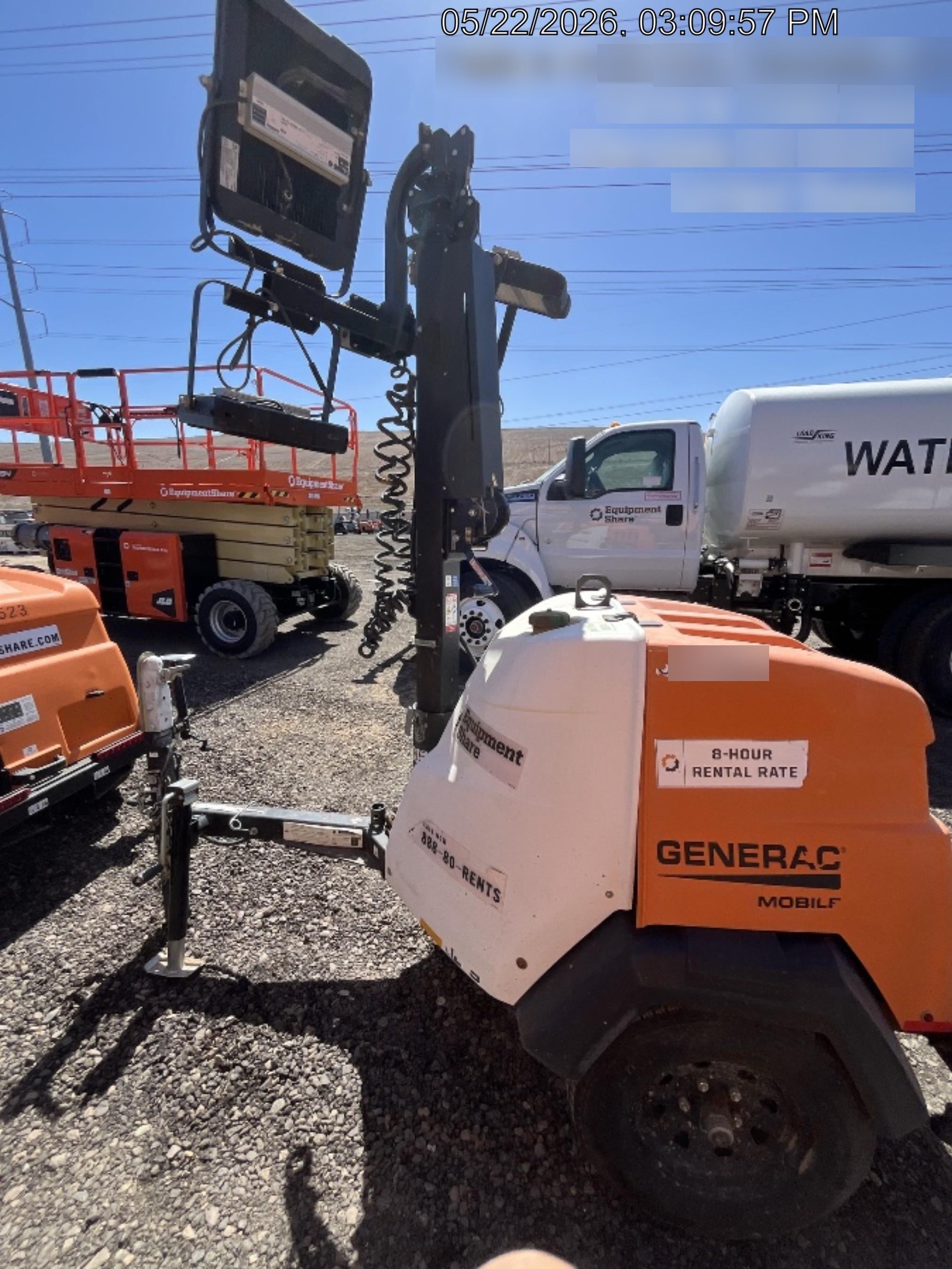 2023 Generac MLT2 Diesel, Flex Switch 120V Input, Powerzone Controller, (4) 320W LED Lights, 4kW Generator, 39.9 Gal Fuel Tank, 2" Ball, T3
