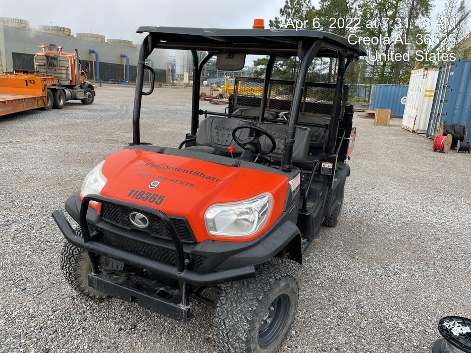 2020 Kubota RTV-X1140W-H Canopy, 4-Seater, Diesel, Windshield Acrylic Clear, LED Strobe, Backup Alarm