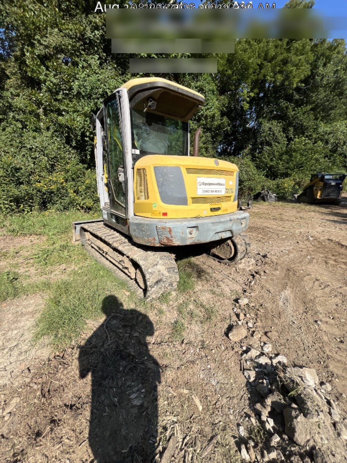 Wacker Neuson ET90 Cab, Long Dipperstick, Track, Bucket