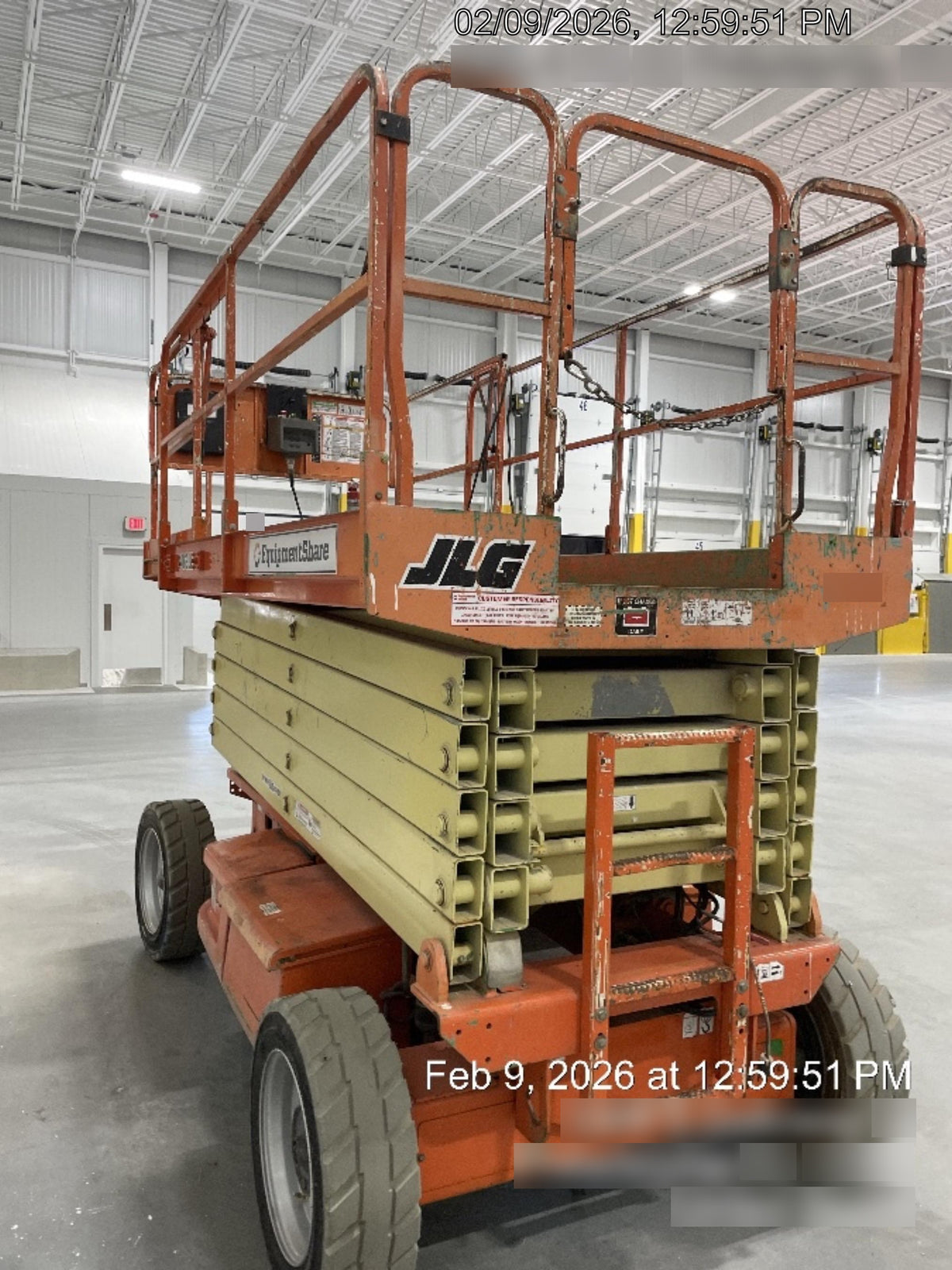 2007 JLG 4069LE Standard Rental Specs