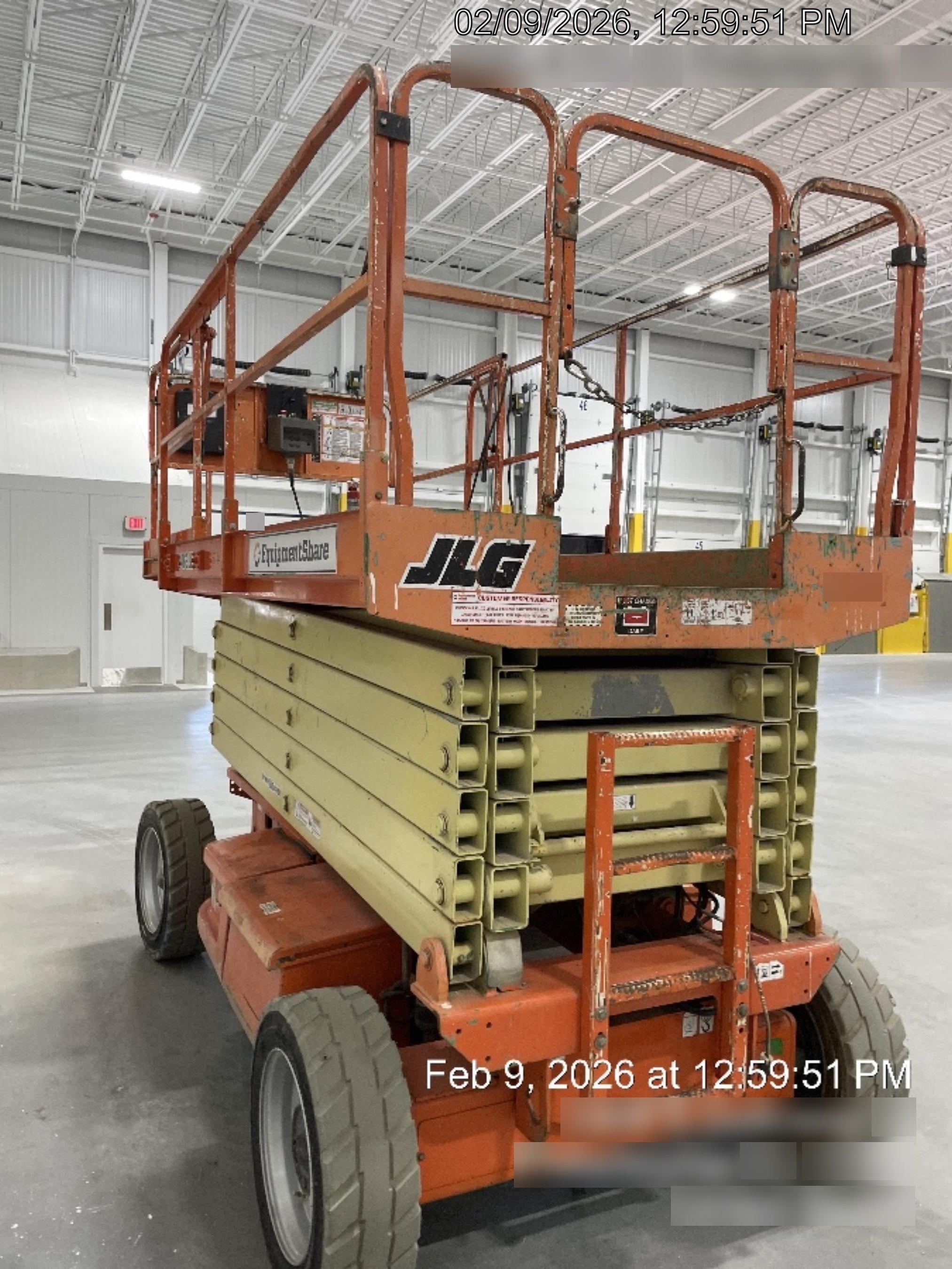 2007 JLG 4069LE Standard Rental Specs