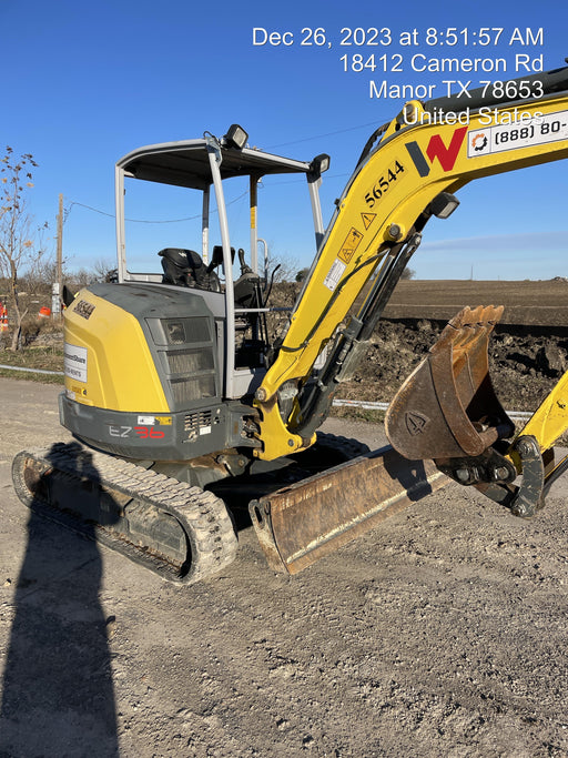 2020 Wacker Neuson EZ36 MX,TRK,LONG,CANOPY w/QC Coupler, 12"/18"/24" HD Buckets