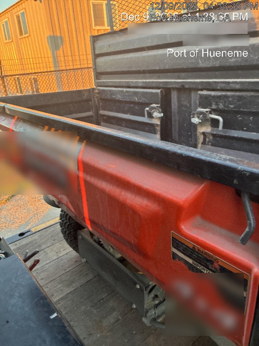 2020 Kubota RTV-X1140W-H 4WD utility cart -LED strobe -Windshield tempered glass -Plastic canopy -Wire harness kit -Backup alarm