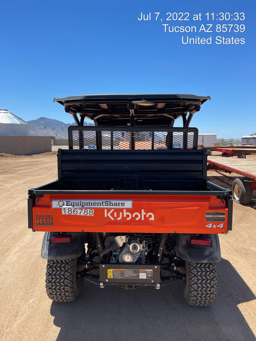 2021 Kubota RTV-X1140W-H Plastic Canopy, Windshield Acrylic Clear, LED Strobe Light, Wire Harness Kit, Back up Alarm