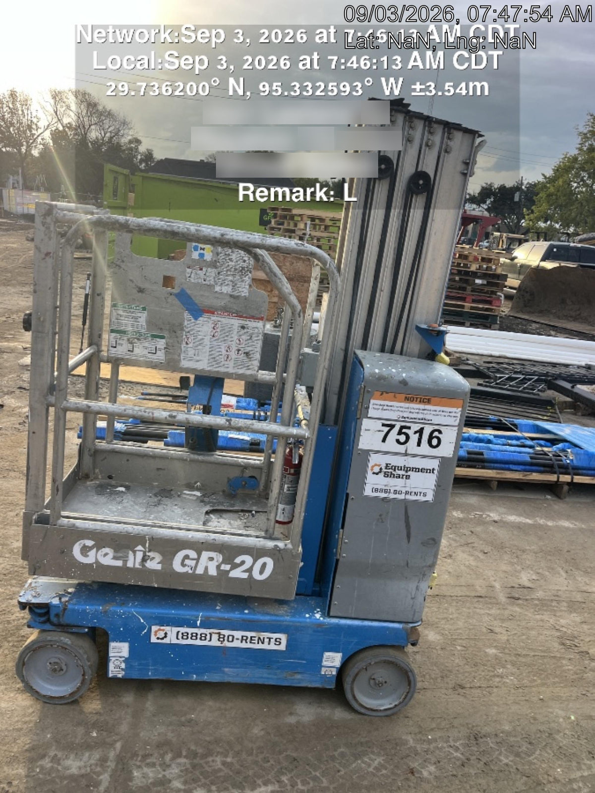 2018 GENIE GR-20