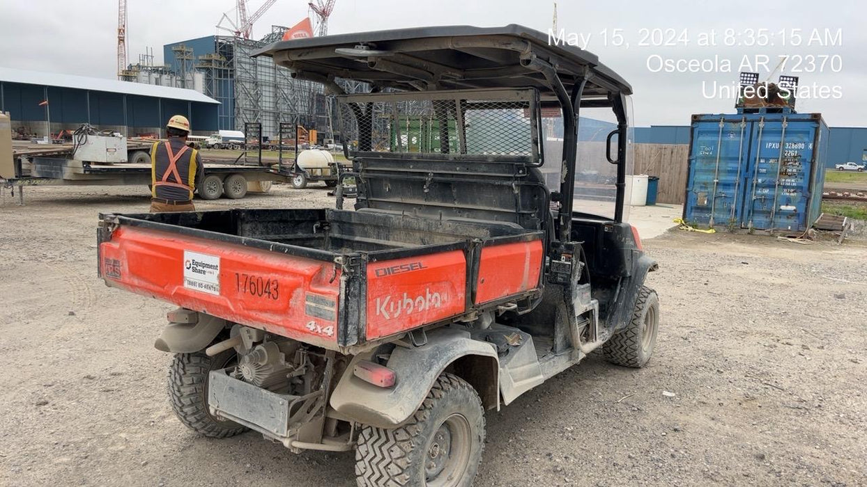 2021 Kubota RTV-X1140W-H Plastic Canopy, Windshield Acrylic Clear, LED Strobe Light, Wire Harness Kit, Back up Alarm