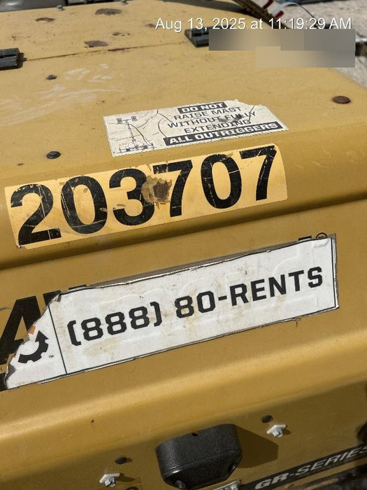 2022 Allmand NLV3GR (4) LED Light Fixture 350W, 23' Vertical Mast, 3kW Prime, Towable, Deep Sea L401, Leveling Jacks, Yanmar T4F 5.8hp