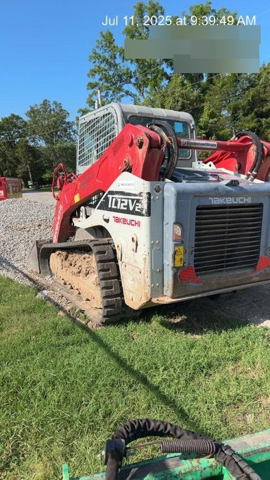 2019 Takeuchi TL12V2C Cab/Heat/Air w/Auxiliary Hydraulics, 2 Speed, Hydraulic QC 80" Tooth Bucket, 48" Pallet Forks