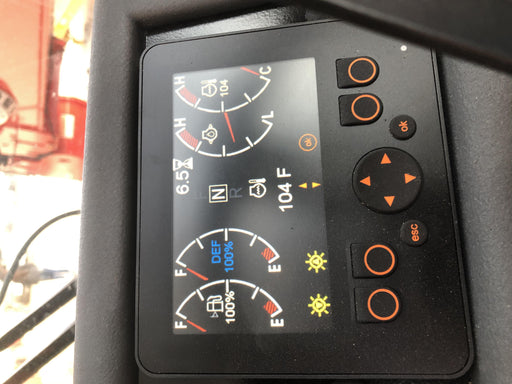 2020 Manitou MTA12055SER3 Cab/Heat/Air, Solid Tires, Amber Strobe, Lift Hook w/66" Carriage, 60" Forks