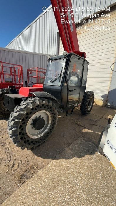 2019 Manitou MTA8044 74hp T4F, Cab/Heat/Air, Cab and Boom LED work lights, Auxiliary Hydraulics, Solid Tires, Amber strobe, Lift Hook 66" Carriage, 60" Forks