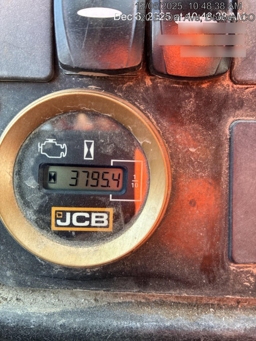 2019 JCB 512-56 Enclosed Cab, 109 HP, Solid Tires, Worklights, Beacon, Aux Hydraulics, Lifting Eye w/66" Carriage/60" Forks