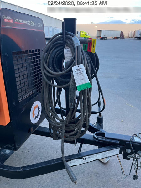 2021 Lincoln Electric Vantage 322 Vantage 322 Ready Pak 3 w/ Decals, ORANGE (includes trailer, cable rack, fender light kit) NO Telematics
