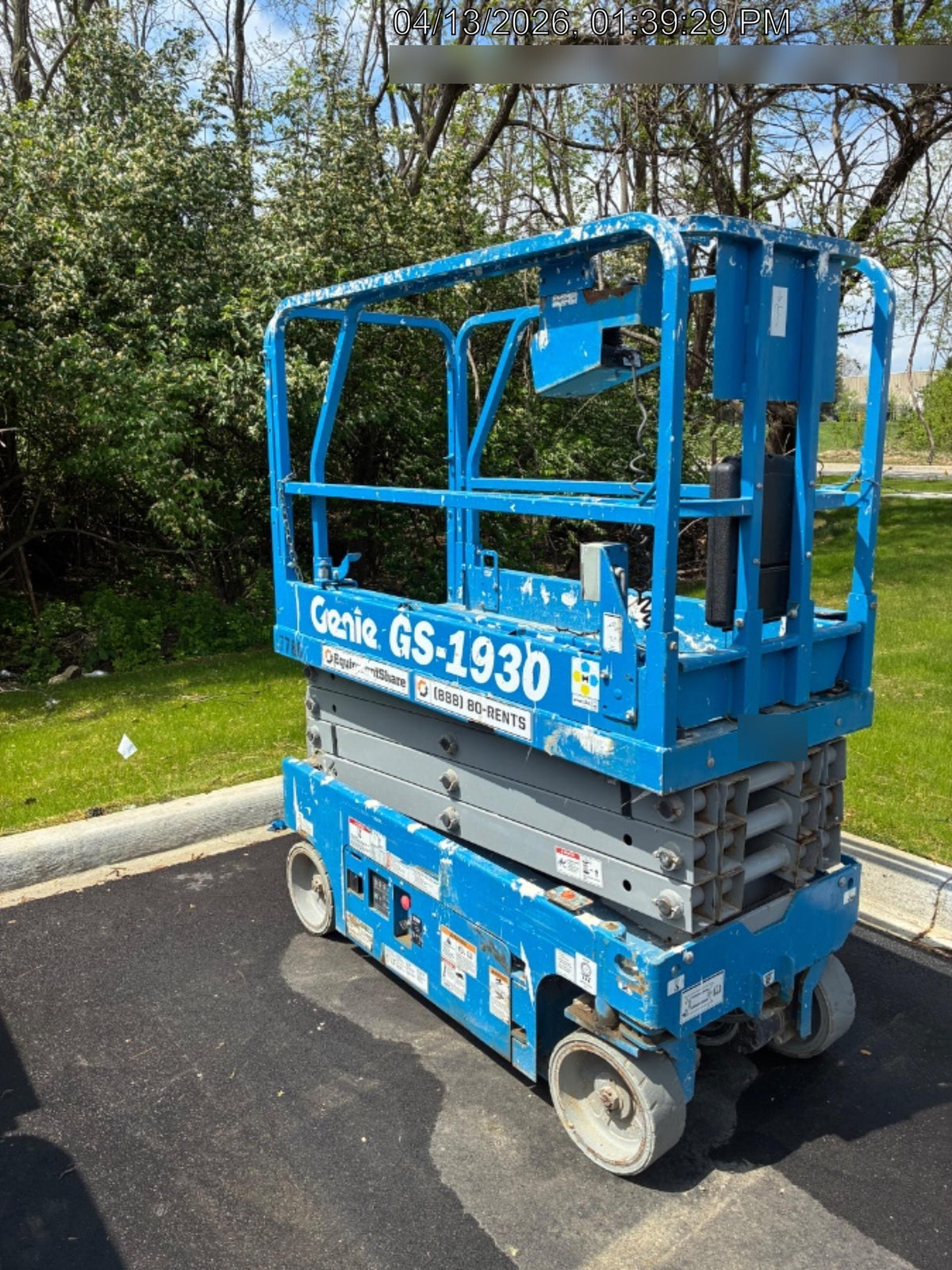 2018 Genie GS-1930 Genie GS-1930 w/Fixed Rail, Chain Entry
