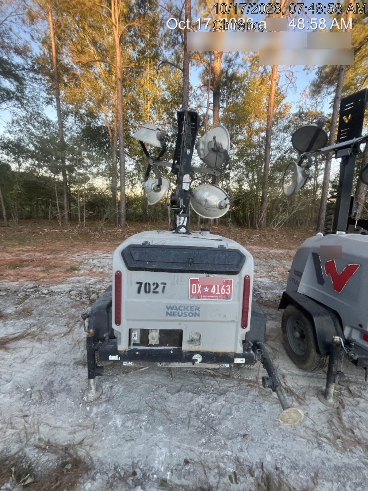 Wacker Neuson LTV6K-MH Wacker Neuson LTV6K Light Tower w/Kubota Engine