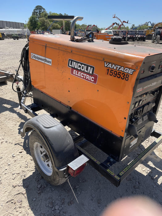 2021 Lincoln Electric Vantage 322 Vantage 322 Ready Pak 3 w/ Decals, ORANGE (includes trailer, cable rack, fender light kit) NO Telematics