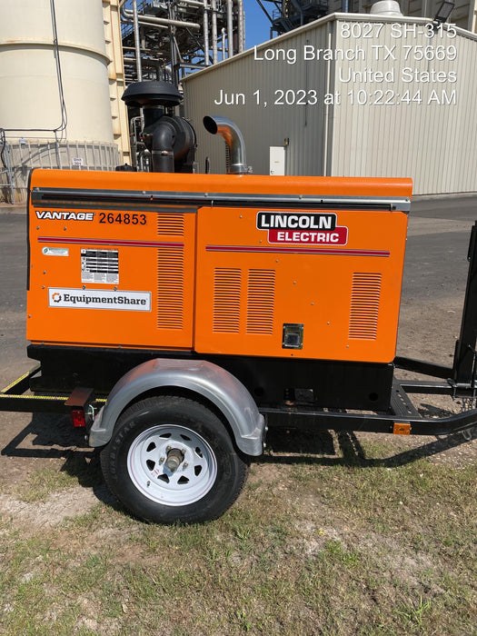 2022 Lincoln Electric Vantage 549X Crosslink Technology, Trailer Mounted, ES Decals, T3